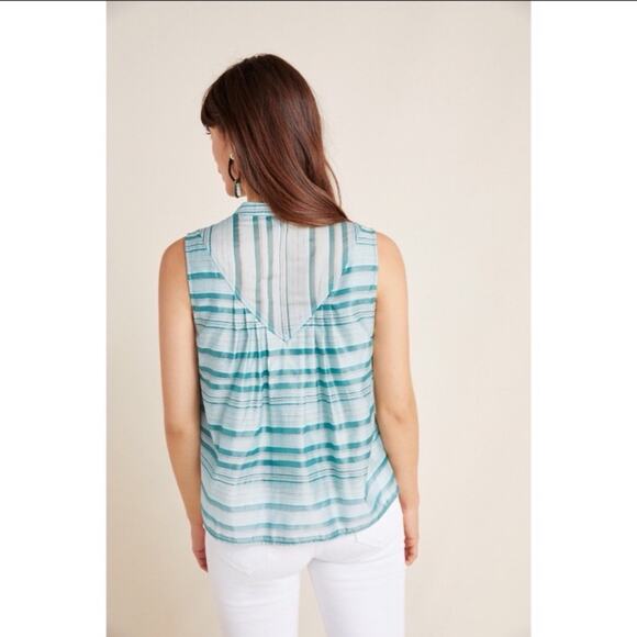 Anthropologie current air piper striped blouse - Picture 2 of 9